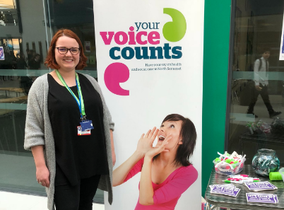 Healthwatch Staff recruiting volunteers